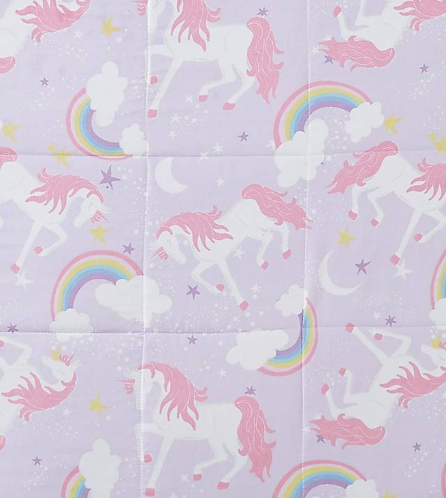 Kids Cotton Candy Unicorn Purple 4 Pc Full Comforter Set - Thumbnail - Image 3