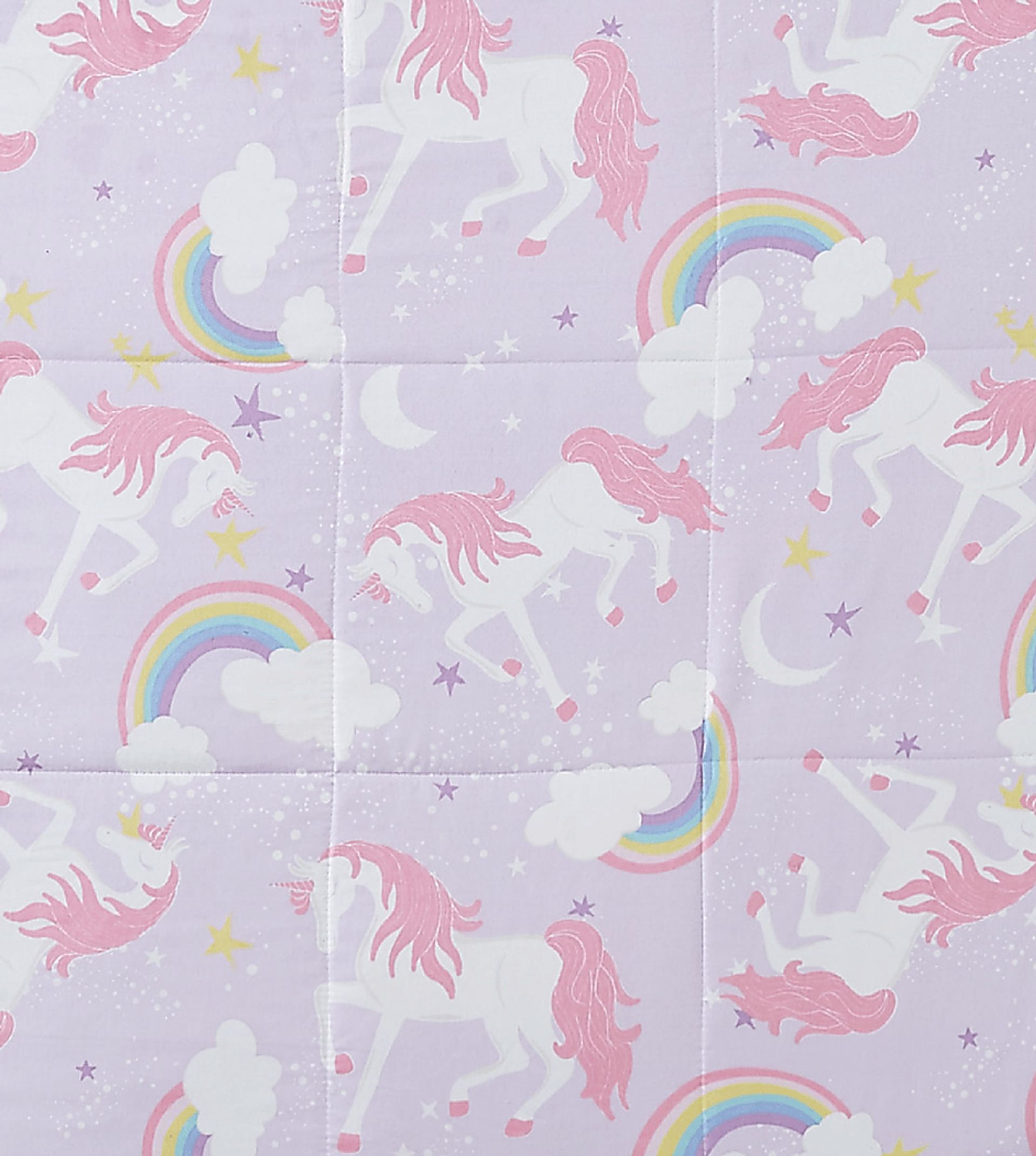 Kids Cotton Candy Unicorn Purple 4 Pc Full Comforter Set - Image 3