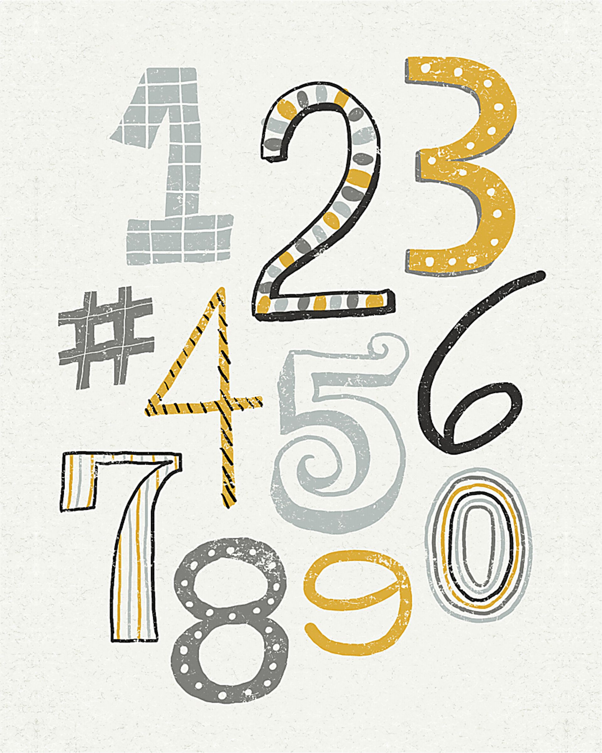Kids Count with Me White Artwork - Image 1