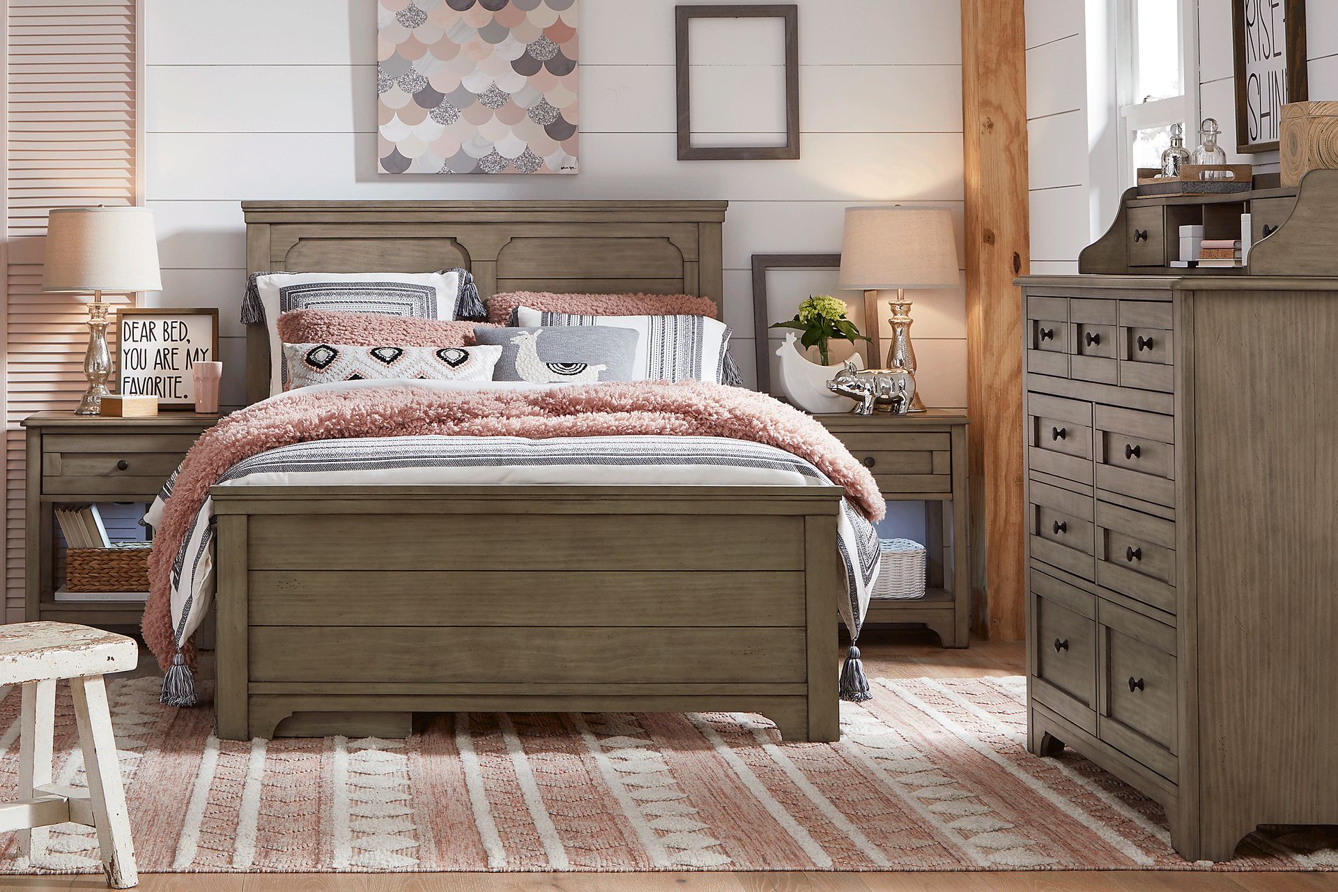 Kids Country Hollow Fawn Bureau and Hutch - Image 1