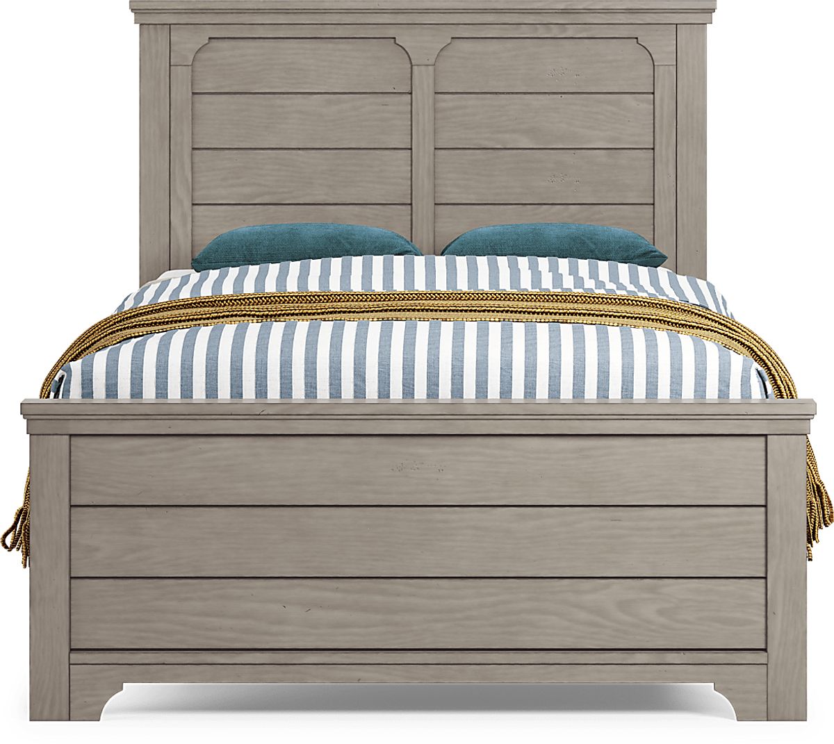 Country Hollow 5 Pc Fawn Full Bedroom Set With Bureau, 3 Pc Full Panel ...