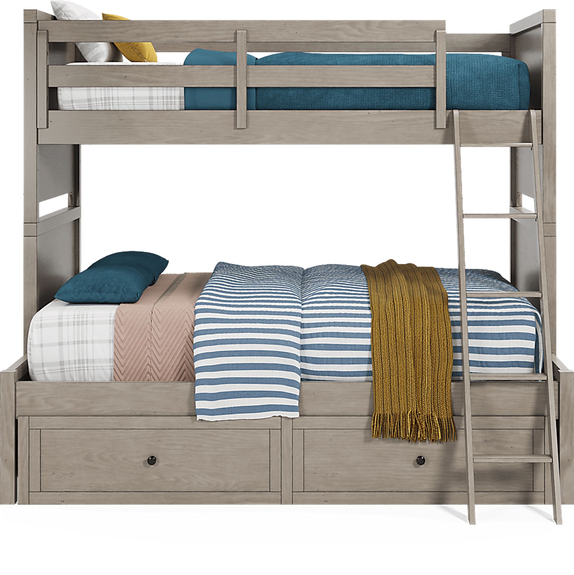 Kids Country Hollow Fawn 4 Pc Twin/Full Bunk Bed - Image 3
