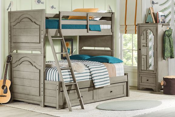 Kids Country Hollow Fawn 4 Pc Twin/Full Bunk Bed