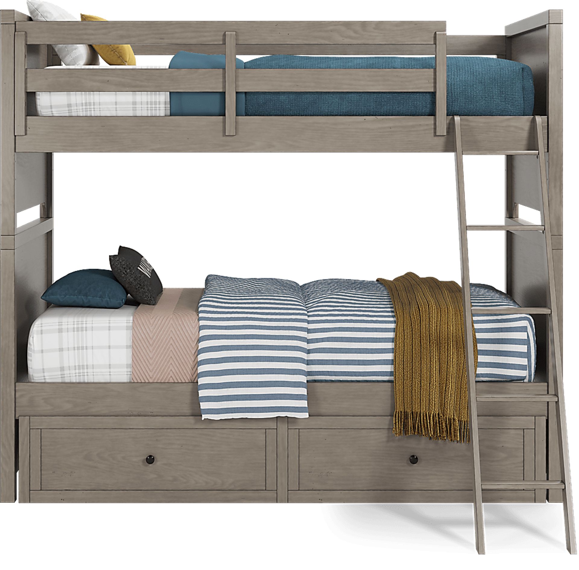 Kids Country Hollow Fawn 4 Pc Twin/Twin Bunk Bed - Image 3