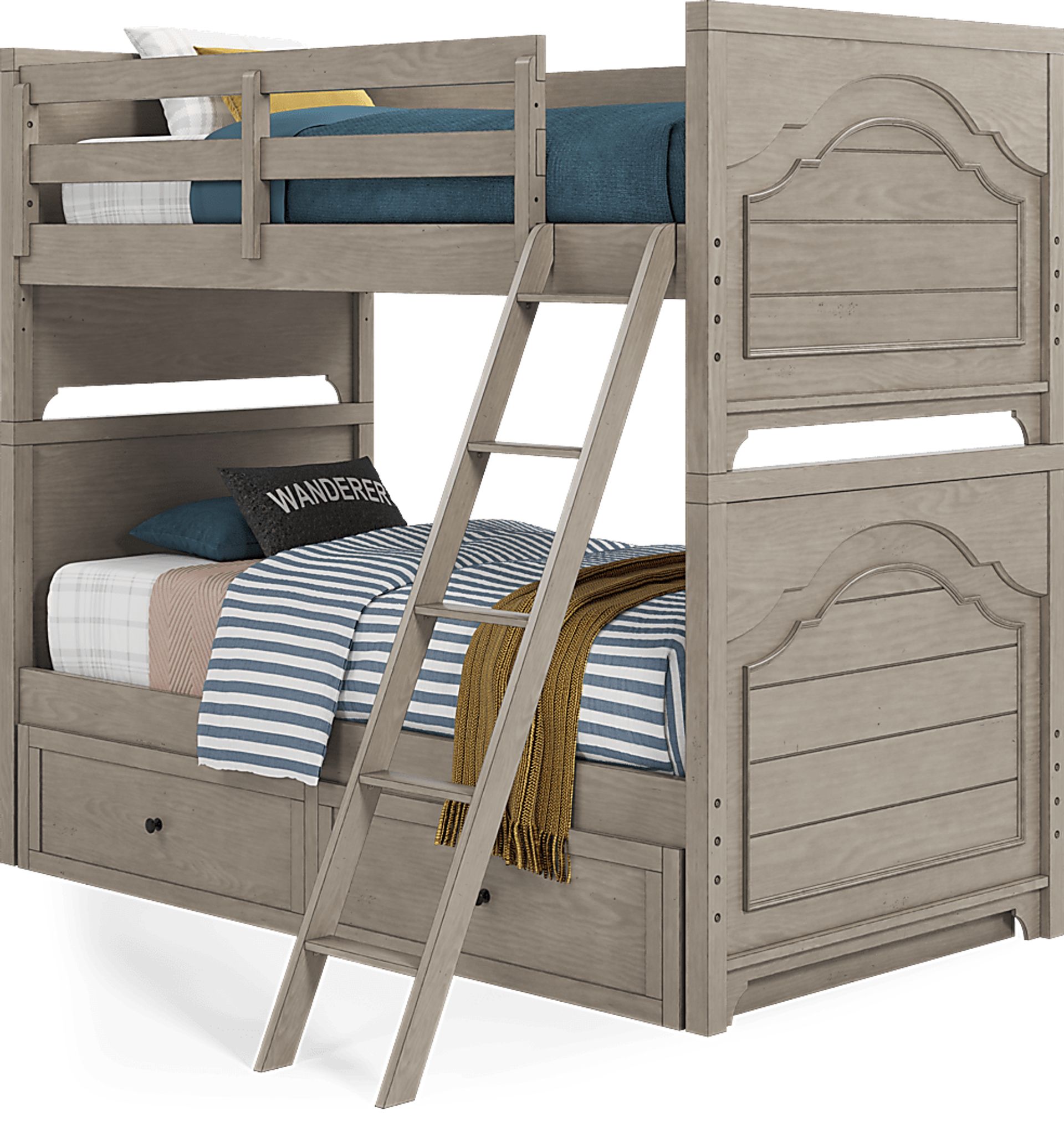 Kids Country Hollow Fawn 4 Pc Twin/Twin Bunk Bed - Image 4