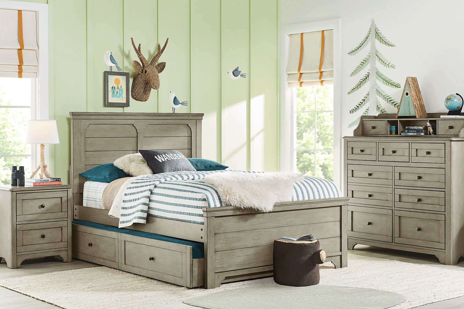 Kids Country Hollow Fawn 5 Pc Full Panel Bedroom - Image 1