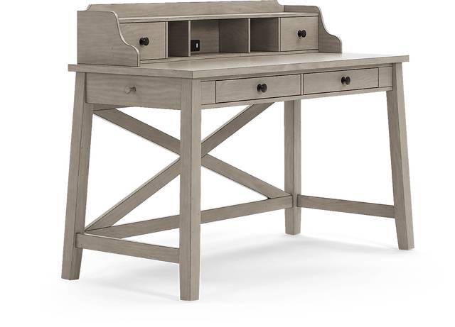 Kids Country Hollow Fawn Desk with Hutch - Thumbnail - Image 2