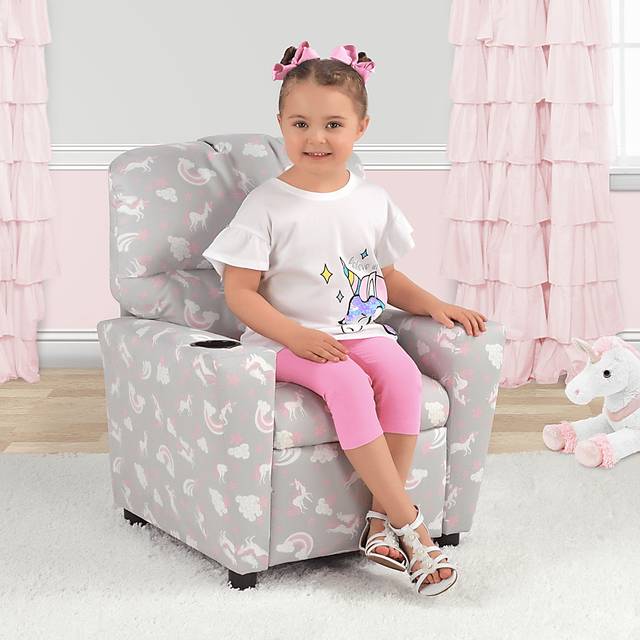Kids Cozyville Light Gray Recliner - Thumbnail - Image 3