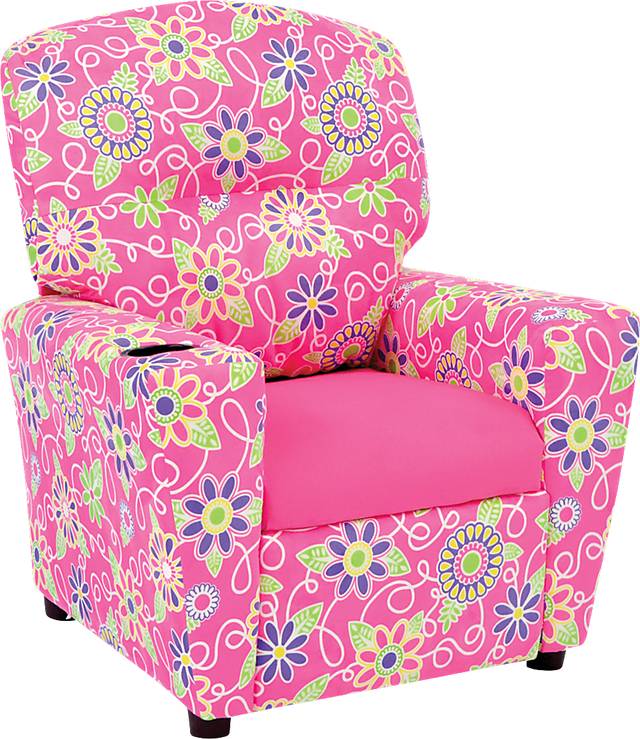Kids Cozyville Pink Recliner - Thumbnail - Image 1