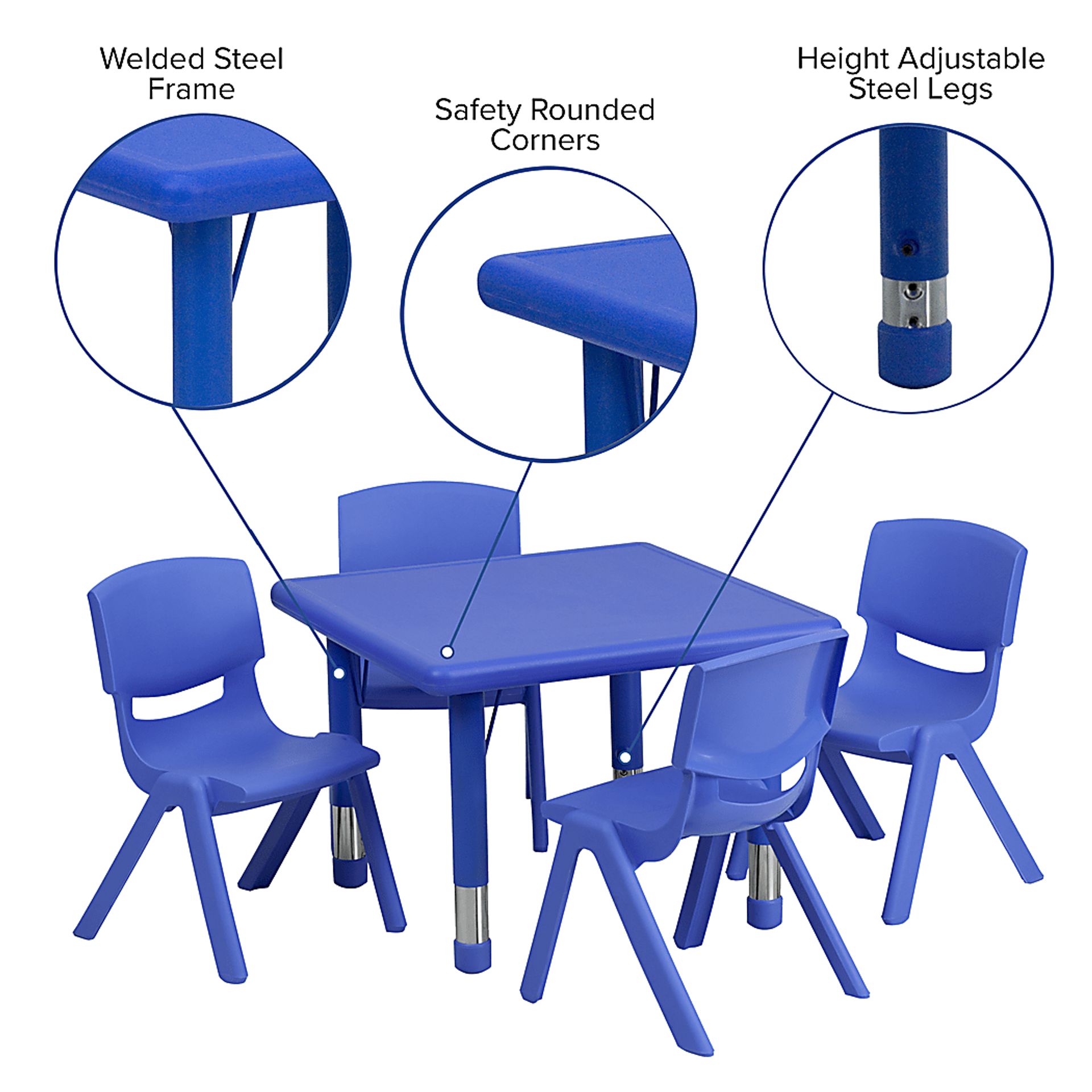 Kids Crayo Blue Toddler Table Set - Image 4