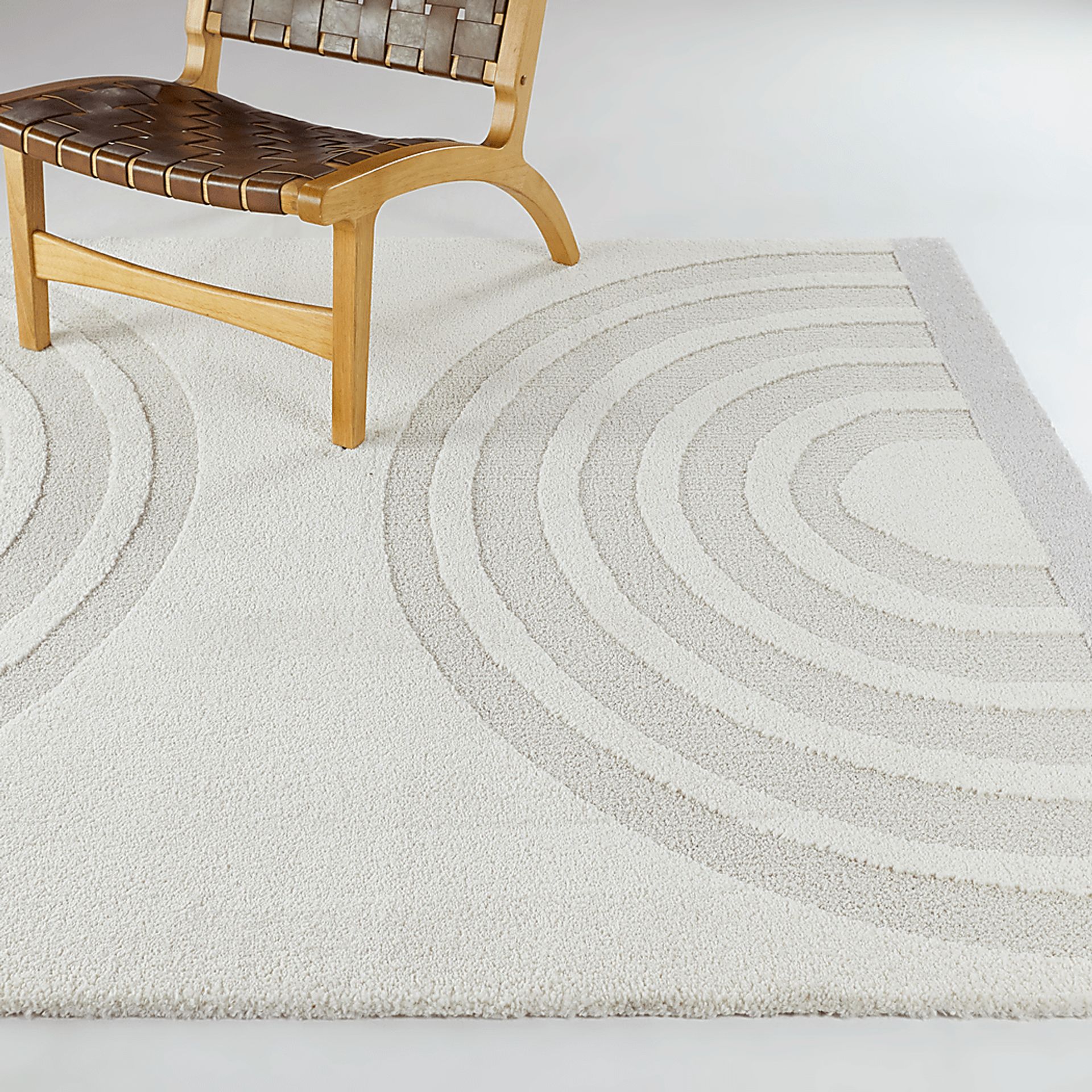 Kids Creamsicle Rainbow Cream 7'10 x 10' Rug - Image 2
