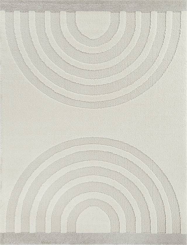 Kids Creamsicle Rainbow Cream 7'10 x 10' Rug - Thumbnail - Image 1