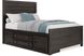 Kids Creekside 2.0 Charcoal 3 Pc Full Panel Bed with Storage Rail