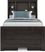 Kids Creekside 2.0 Charcoal 3 Pc Twin Bookcase Bed with 2 Storage Rails