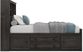 Kids Creekside 2.0 Charcoal 3 Pc Twin Bookcase Bed with 2 Storage Rails