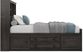 Kids Creekside 2.0 Charcoal 3 Pc Twin Bookcase Bed with Storage Rail