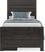 Kids Creekside 2.0 Charcoal 3 Pc Twin Panel Bed with Storage Rail