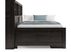 Kids Creekside 2.0 Charcoal 5 Pc Full Bookcase Wall Bed with Storage Rail