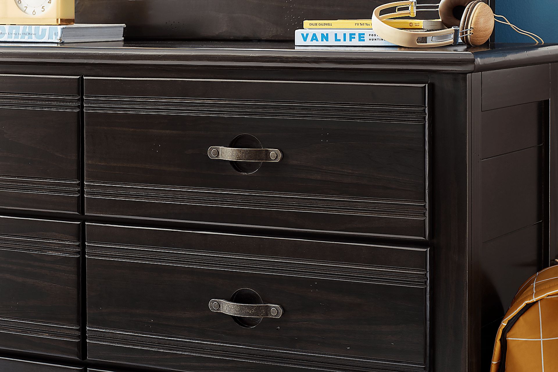 Kids Creekside 2.0 Charcoal Full Panel Bedroom with 2 Storage Side Rails - Image 7
