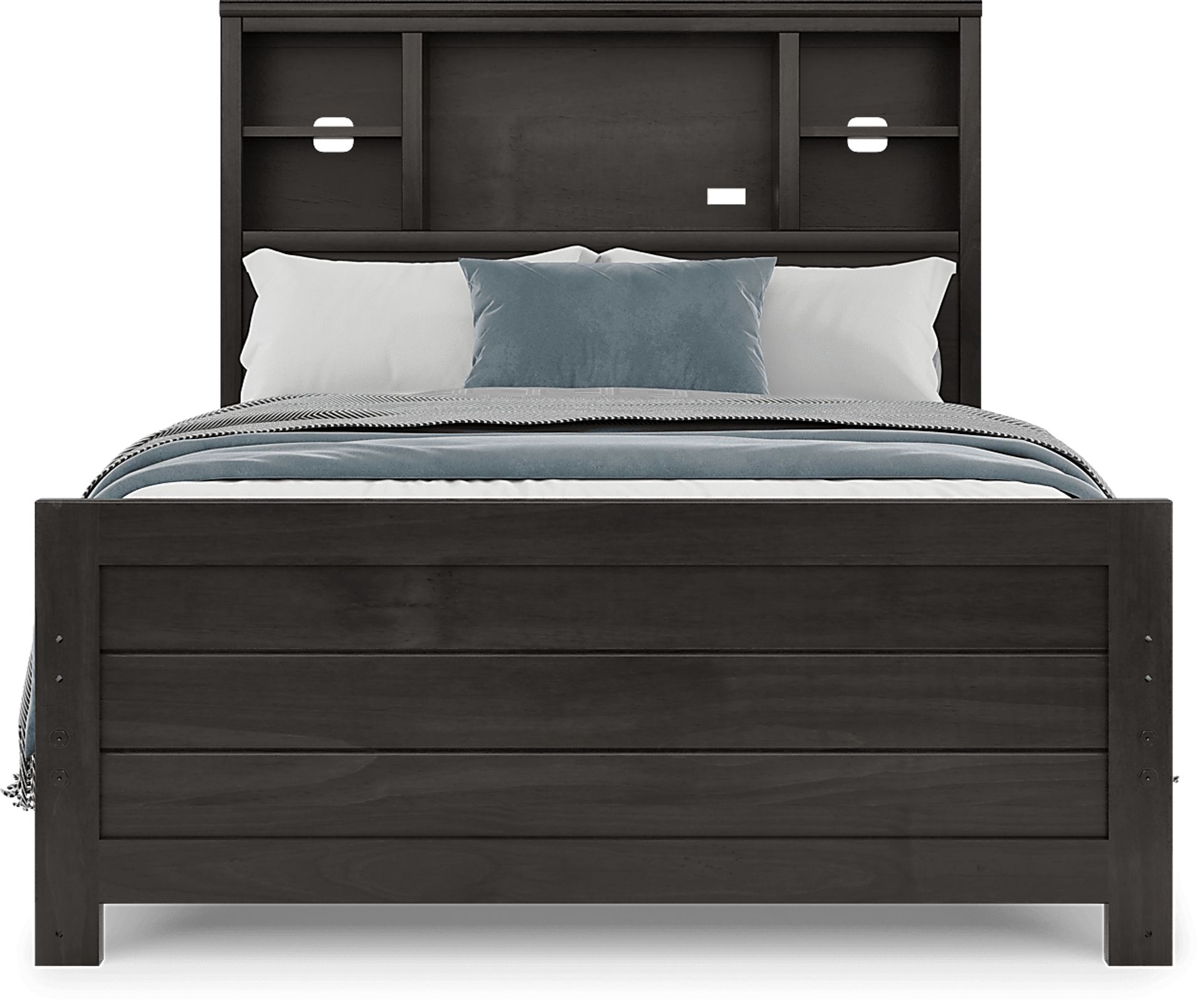 Kids Creekside 3.0 Charcoal Full Bookcase Bed - Image 3