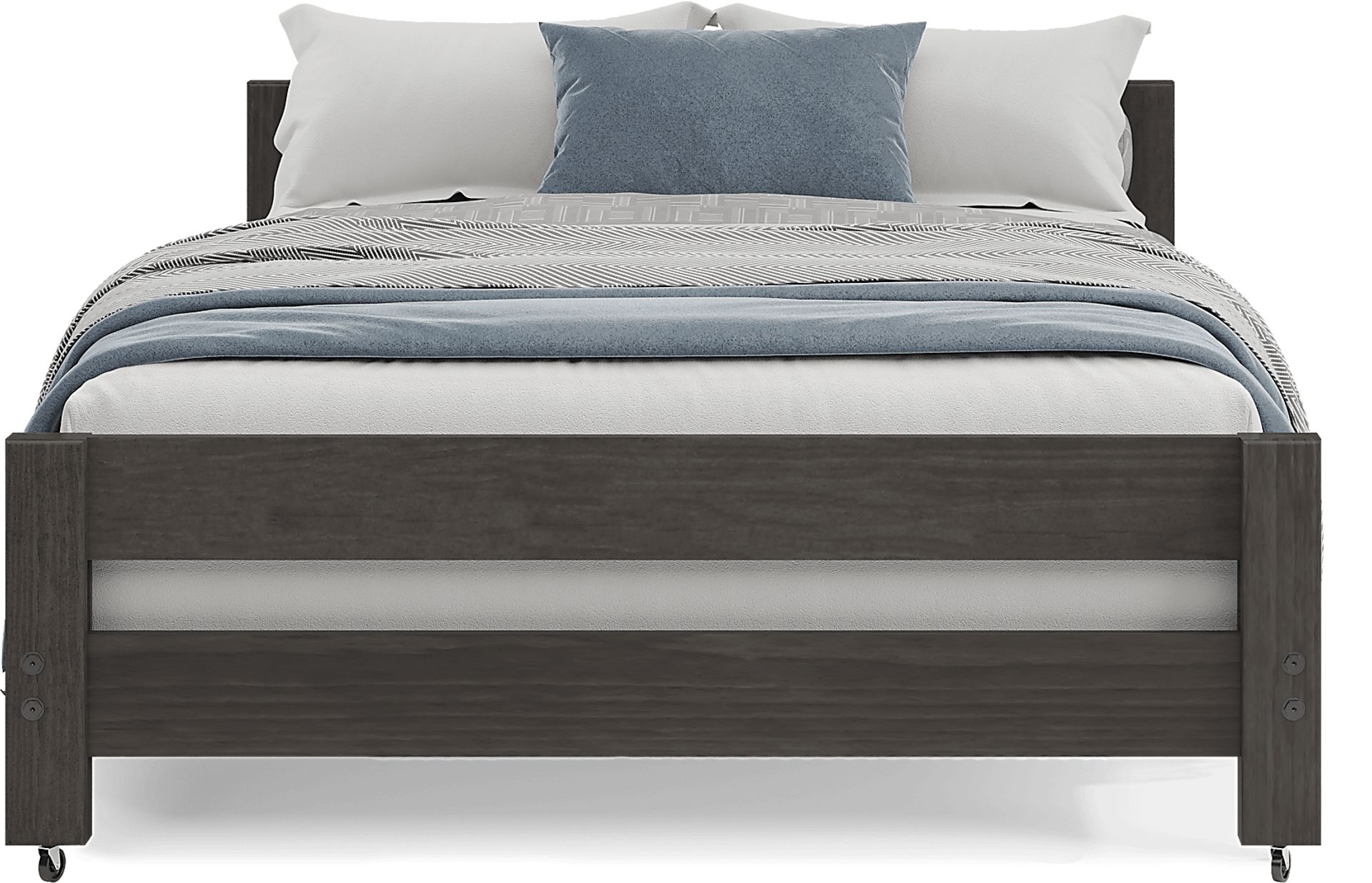 Kids Creekside 2.0 Charcoal Full Caster Bed - Image 2