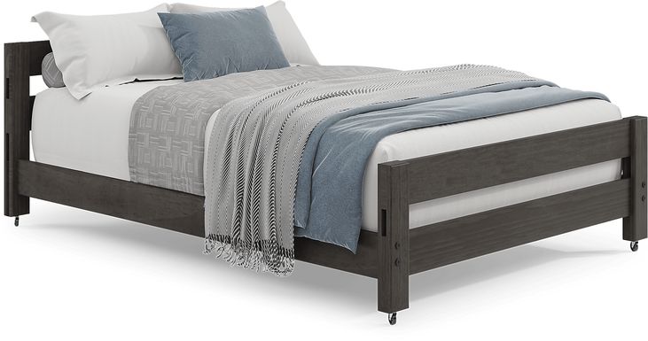 Kids Creekside 2.0 Charcoal Full Caster Bed