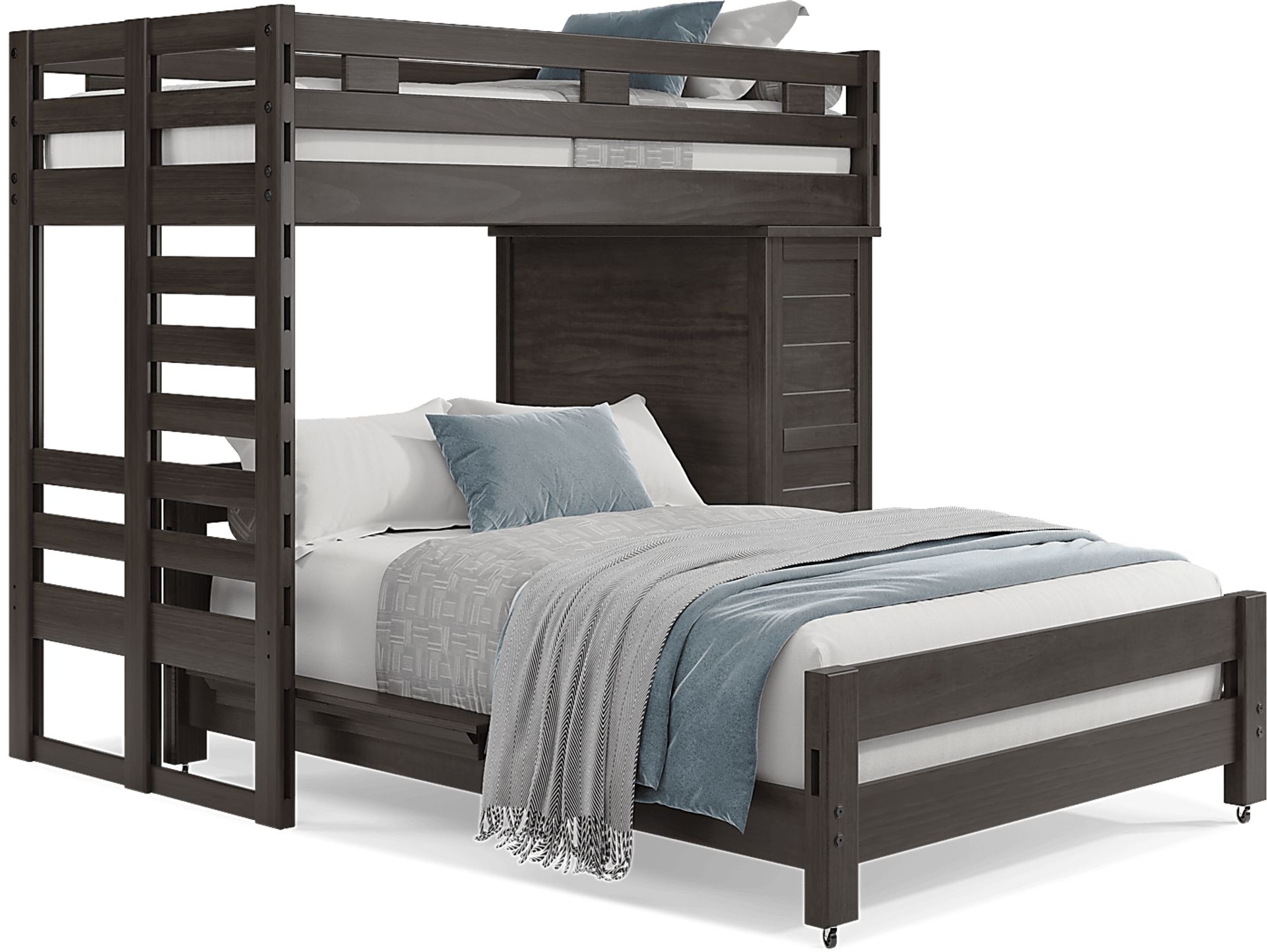 Kids Creekside 2.0 Charcoal Twin/Full Loft with Loft Chest - Image 1