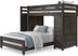 Kids Creekside 2.0 Charcoal Twin/Full Step Loft with Loft Chest