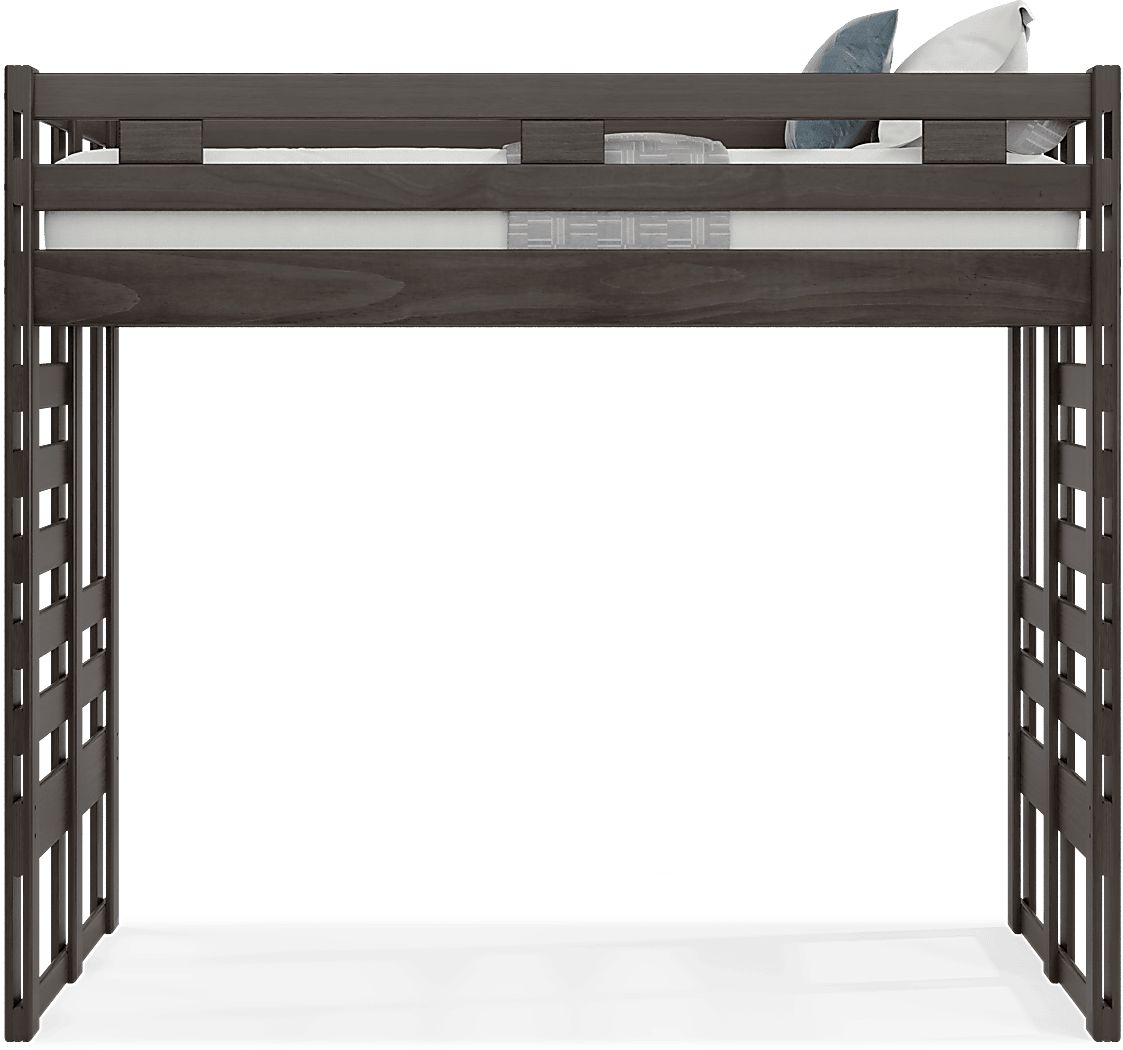 Kids Creekside 2.0 Charcoal Twin Loft Bed - Thumbnail 2