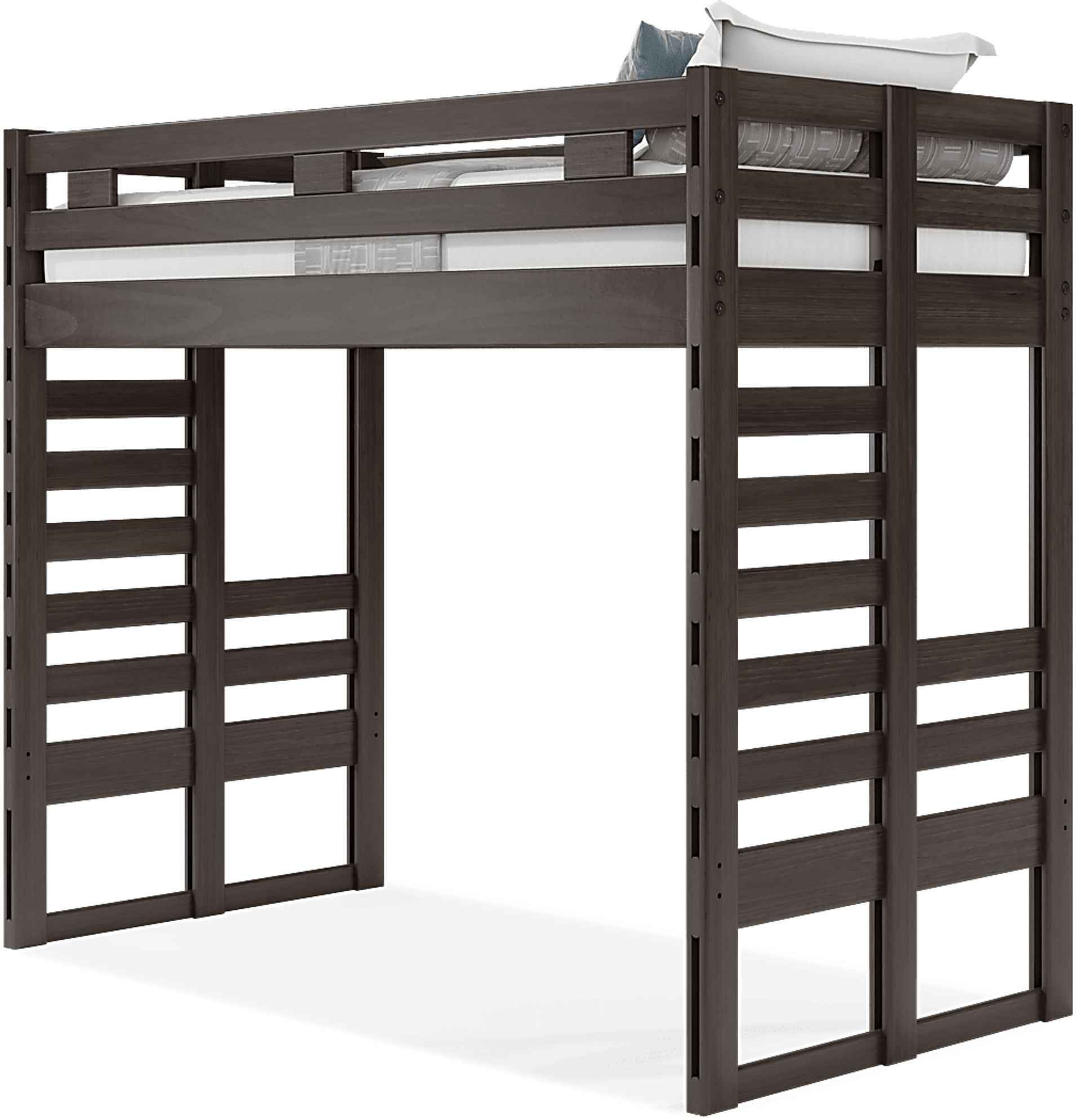 Kids Creekside 2.0 Charcoal Twin Loft Bed - Image 3