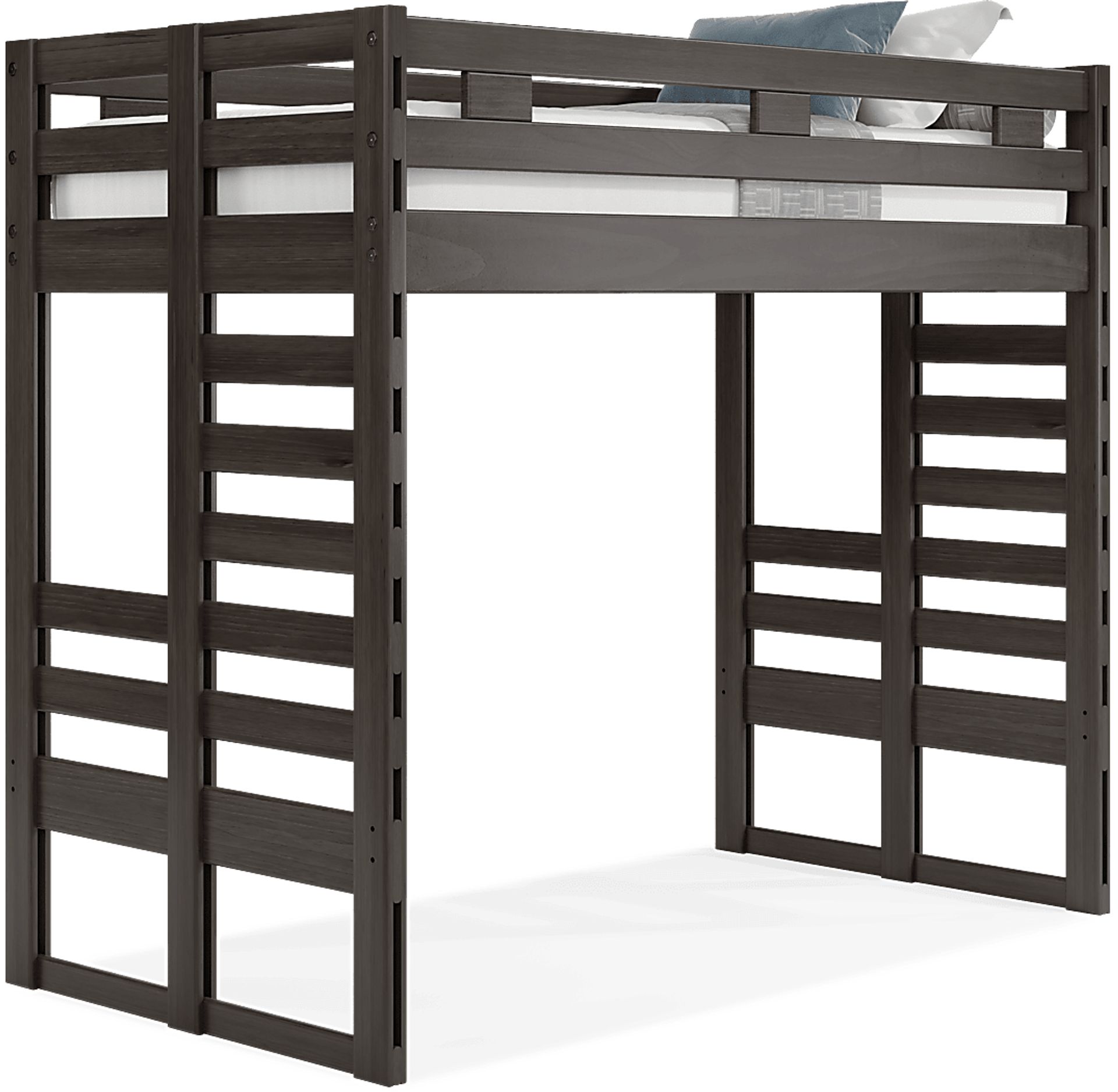 Kids Creekside 2.0 Charcoal Twin Loft Bed - Image 1