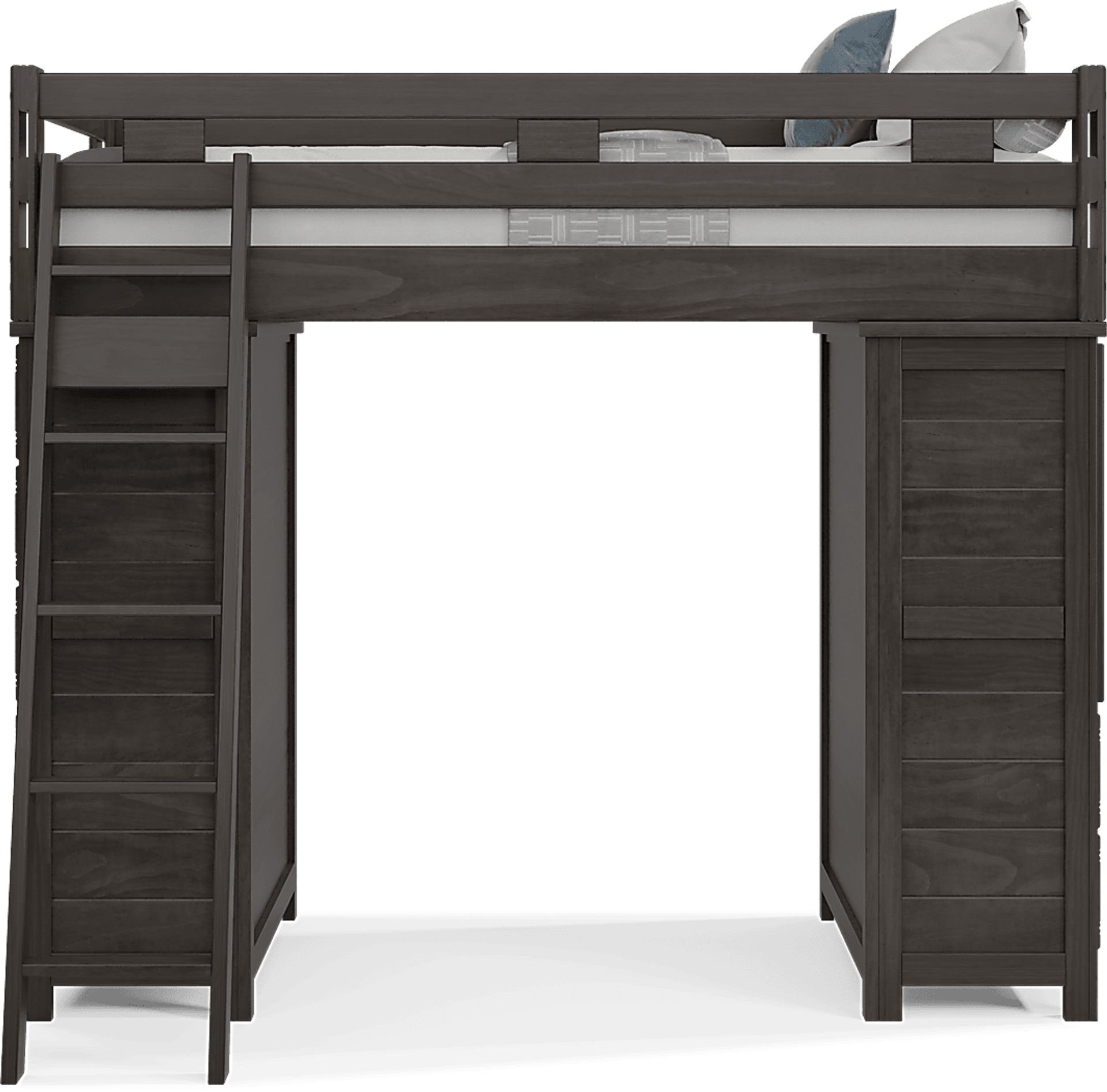 Kids Creekside 2.0 Charcoal Twin Loft with 2 Loft Chests - Image 2