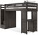 Kids Creekside 2.0 Charcoal Twin Step Loft with Loft Desk