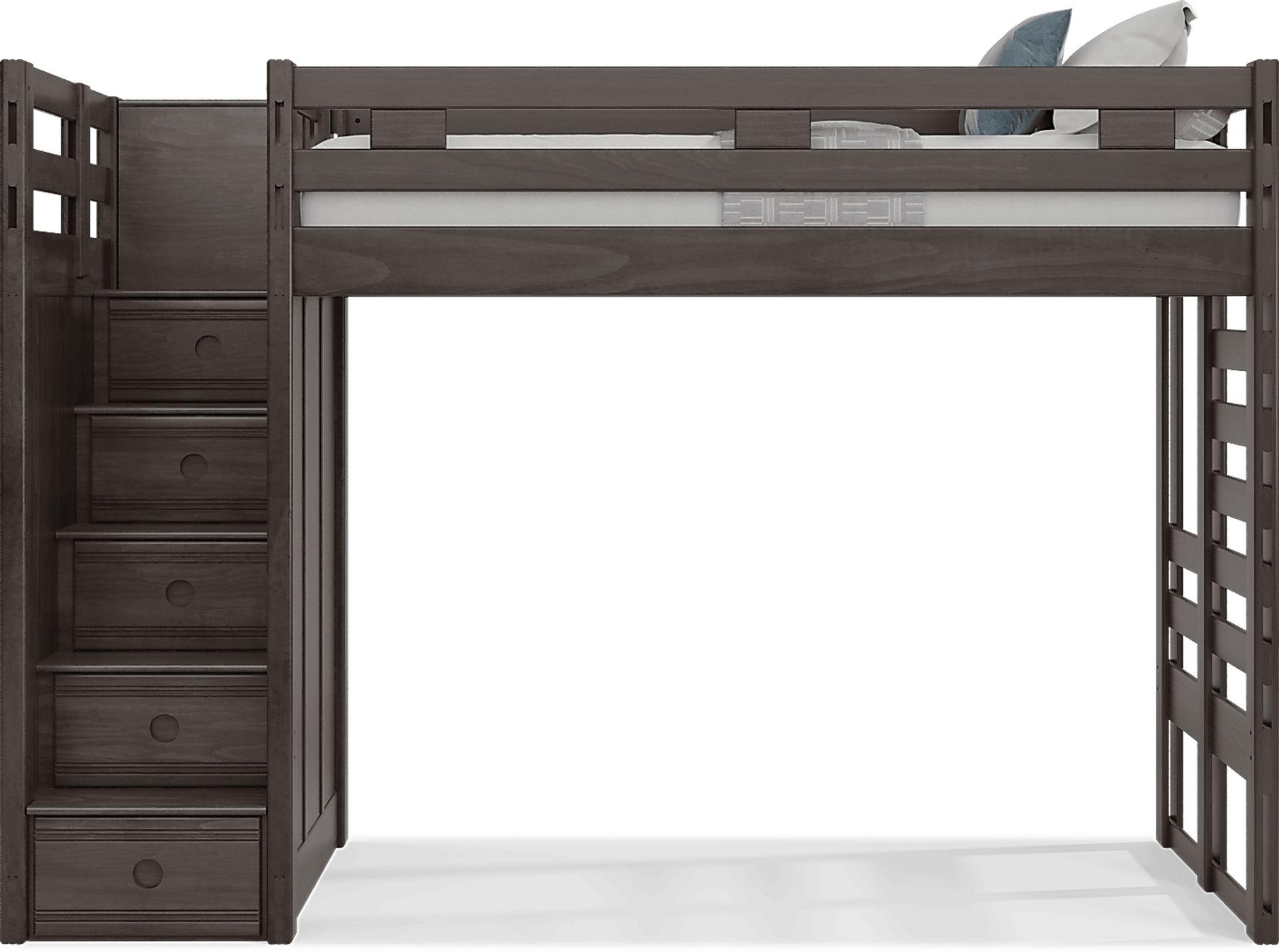 Kids Creekside 2.0 Charcoal Twin Step Loft - Image 2