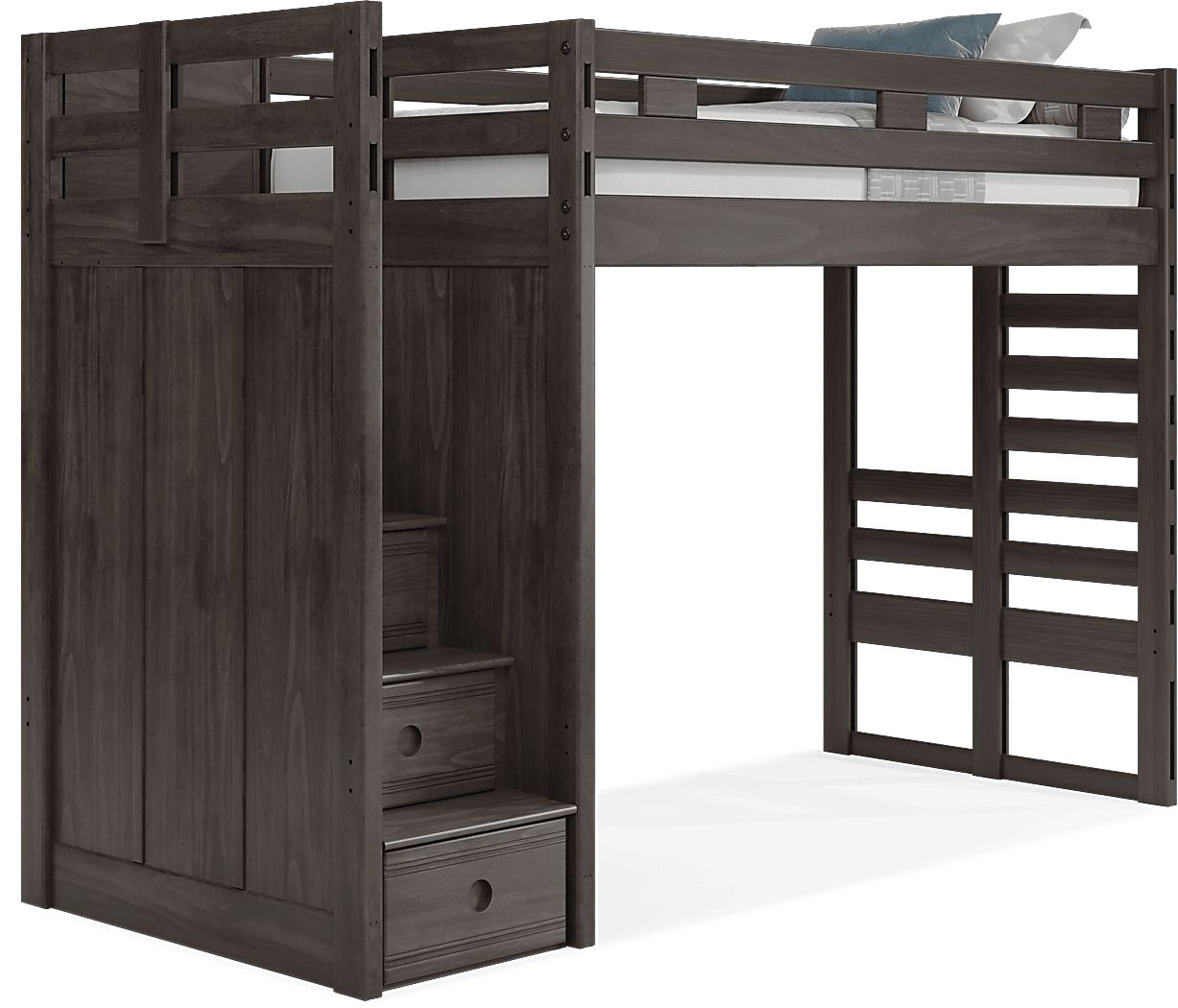 Kids Creekside 2.0 Charcoal Twin Step Loft