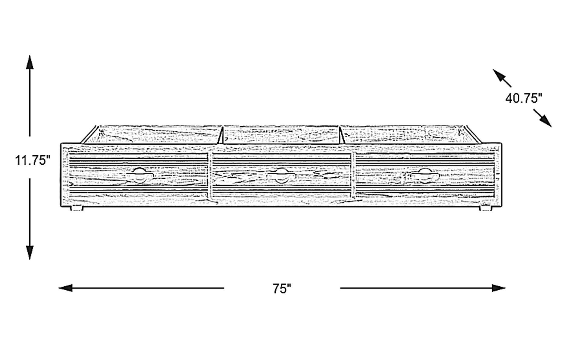 Dimension Image. Please refer to the Dimension Tab on this page for dimension details.
