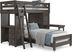 Kids Creekside 2.0 Charcoal Twin/Twin Loft with Loft Chest, Desk and Desk Attachment