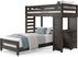 Kids Creekside 2.0 Charcoal Twin/Twin Loft with Loft Desk