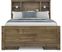 Kids Creekside 2.0 Chestnut 3 Pc Full Bookcase Bed with 2 Storage Rails