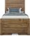 Kids Creekside 2.0 Chestnut 3 Pc Twin Panel Bed with 2 Storage Rails