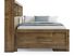 Kids Creekside 2.0 Chestnut 5 Pc Full Bookcase Wall Bed with Storage Rail