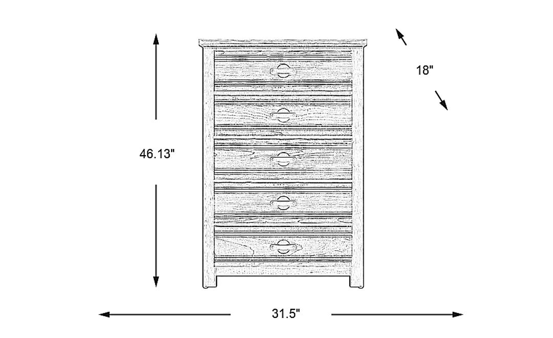 Kids Creekside 2.0 Chestnut Chest