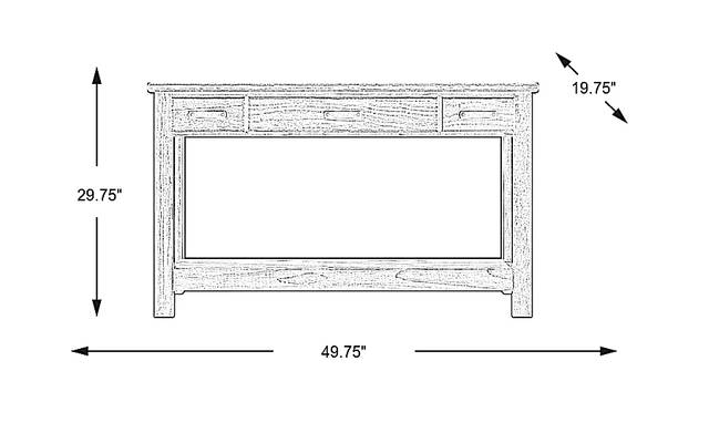 Dimension Image. Please refer to the Dimension Tab on this page for dimension details.