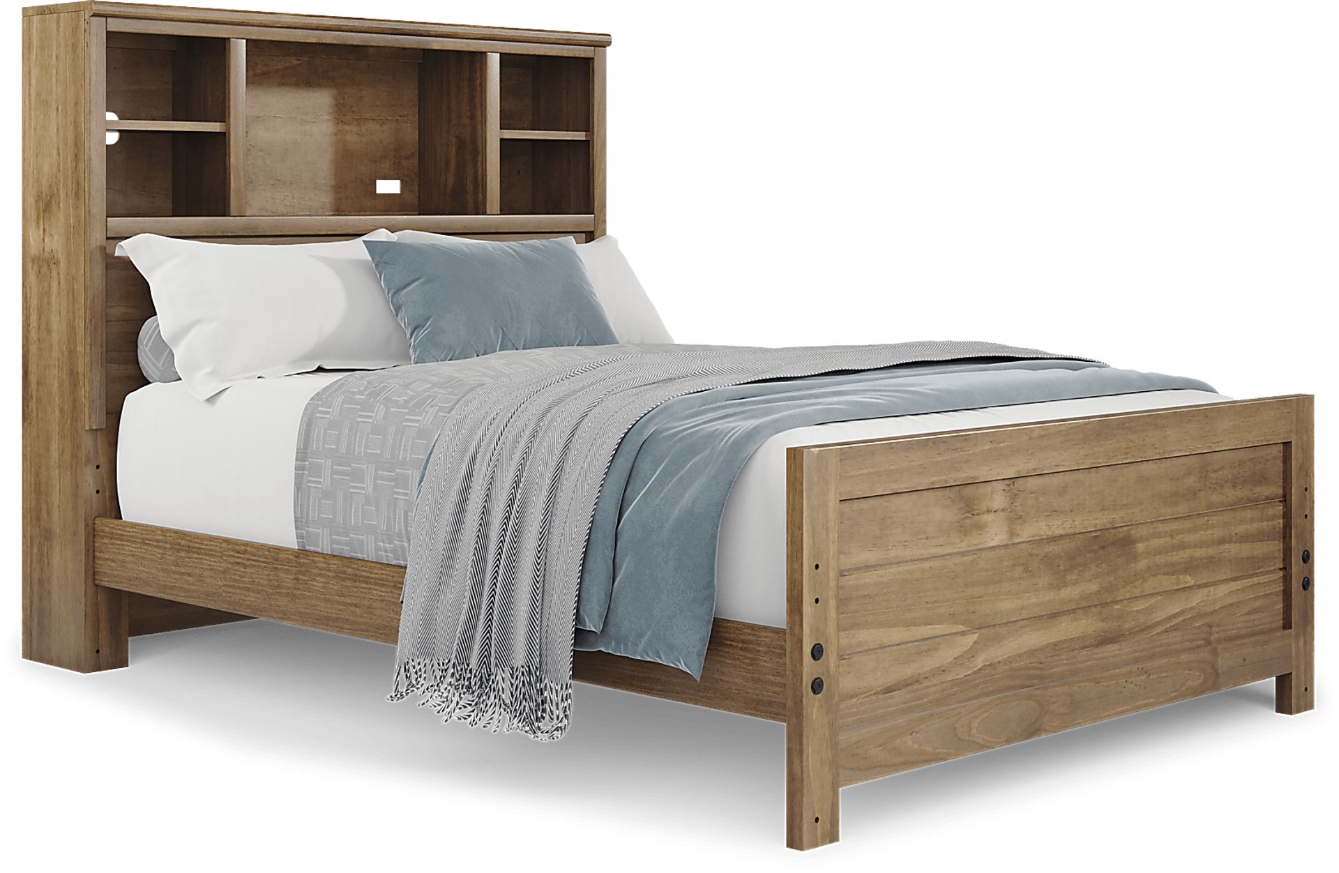 Kids Creekside 2.0 Chestnut Full Bookcase Bed - Image 1