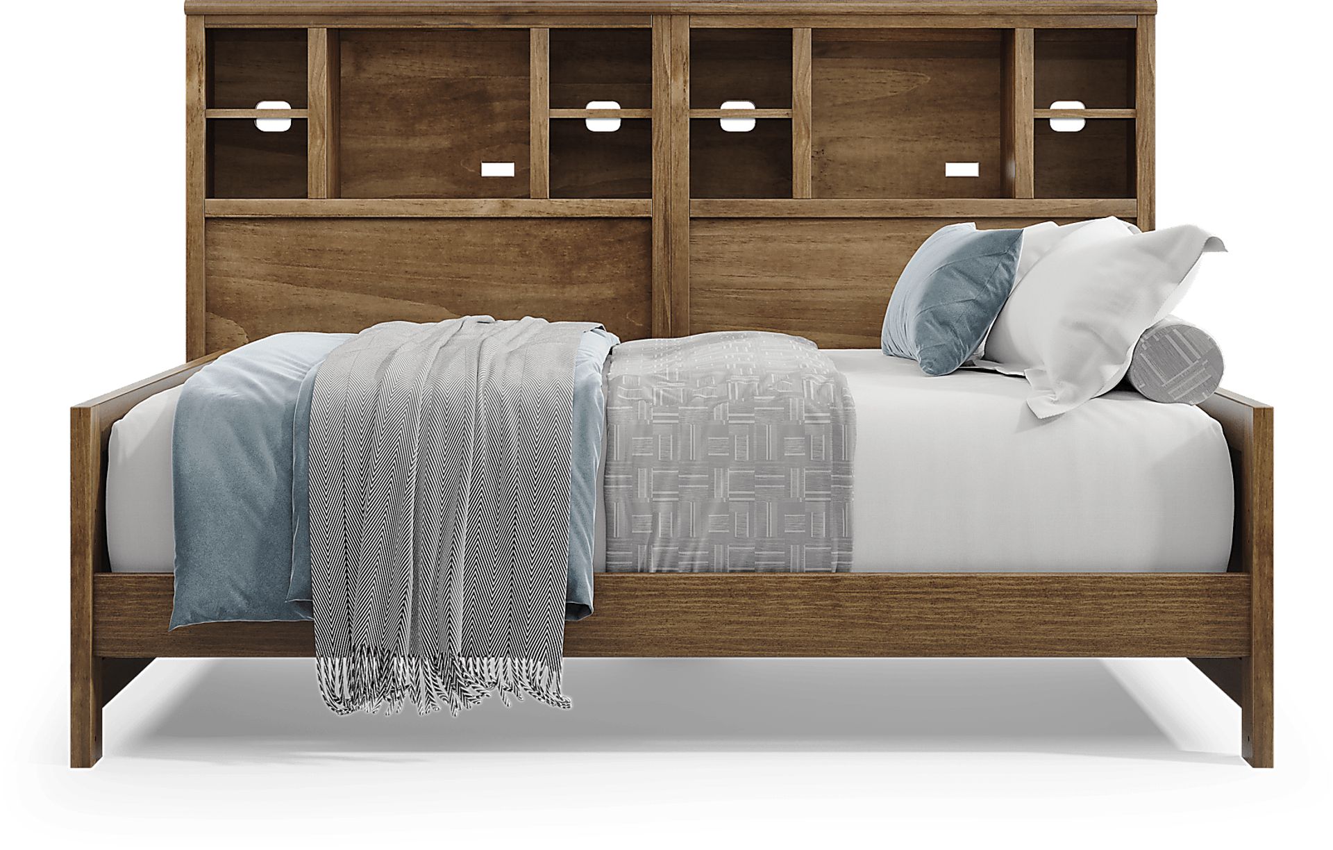 Kids Creekside 2.0 Chestnut Full Bookcase Wall Bed - Image 2