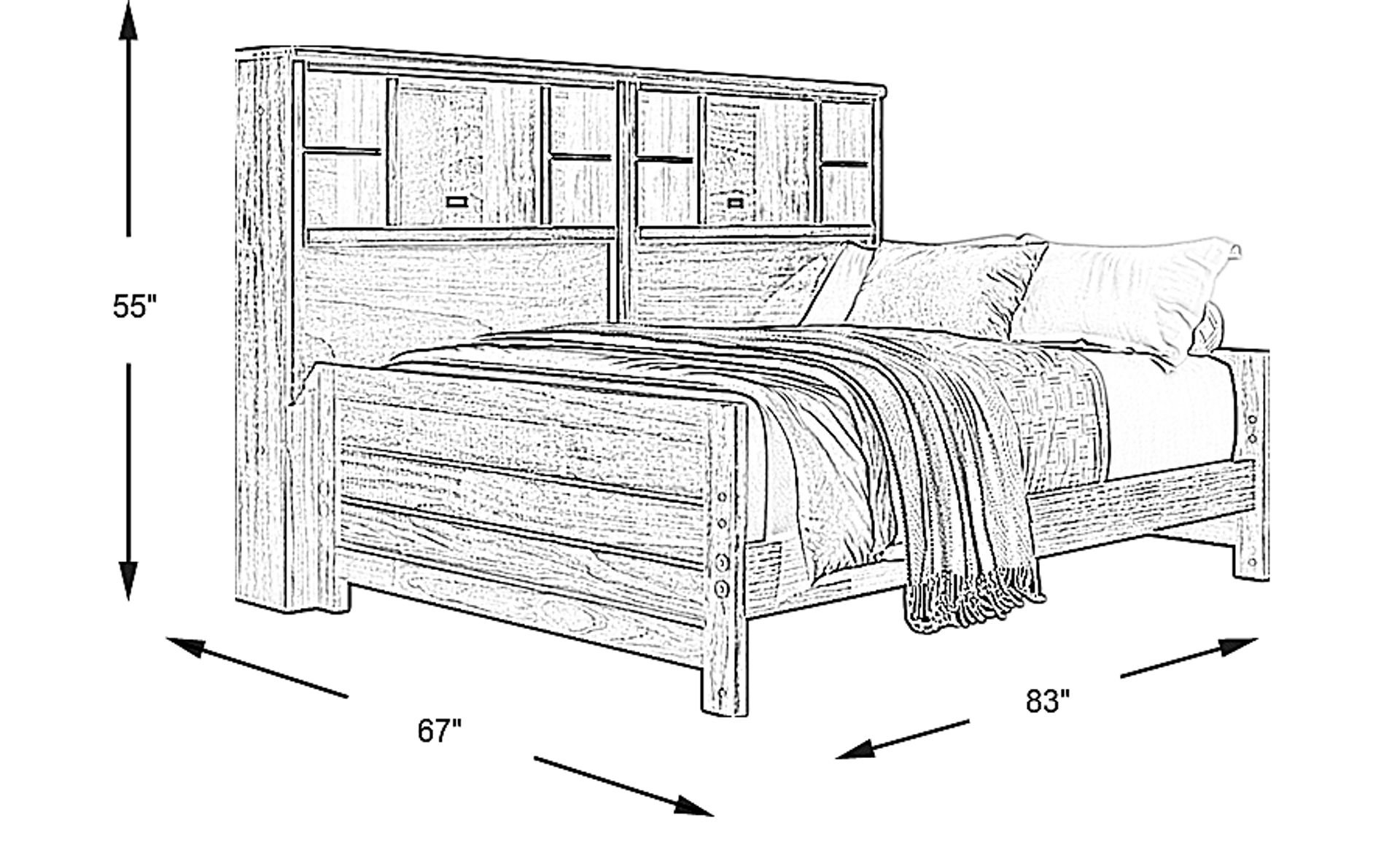 Dimension Image. Please refer to the Dimension Tab on this page for dimension details.