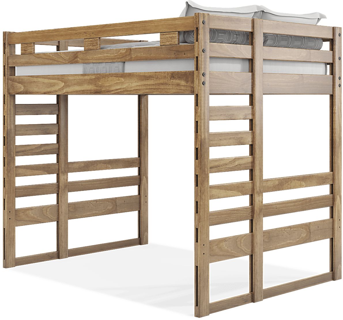 Kids Creekside 2.0 Chestnut Full Loft Bed Rooms To Go
