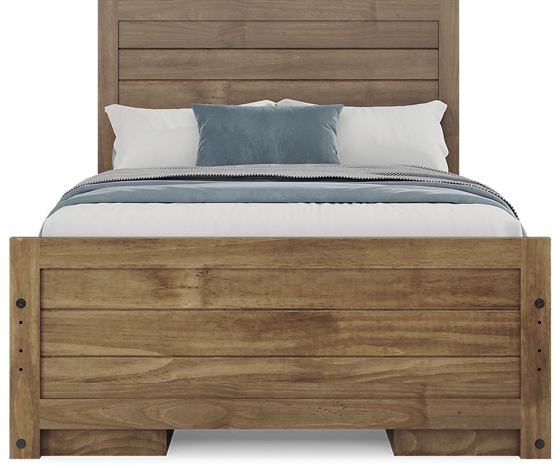 Kids Creekside 2.0 Chestnut Full Panel Bed with 2 Storage Side Rails - Image 4