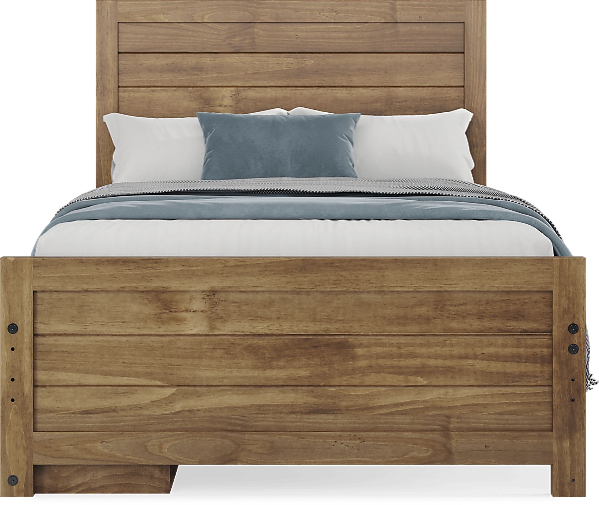 Kids Creekside 2.0 Chestnut Full Panel Bed with Storage Side Rail - Image 2