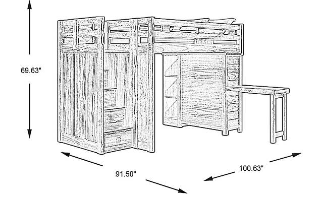 Dimension Image. Please refer to the Dimension Tab on this page for dimension details.